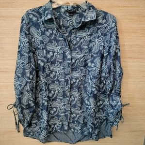 Dark blue button up